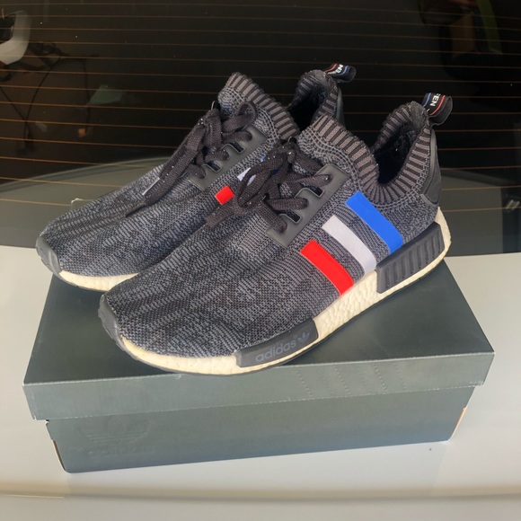Adidas NMD R1 Tri Color Stripes Black - Picture 2 of 6